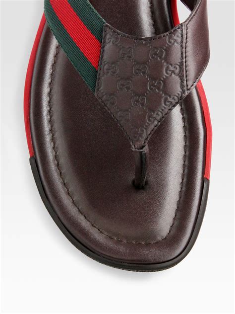 mens gucci thong|Gucci Slides & Thongs for Men .